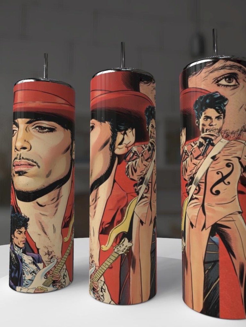 Prince Illustrated Portrait Tumblers - Different Designs